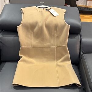 Theory Camel Wrap Dress